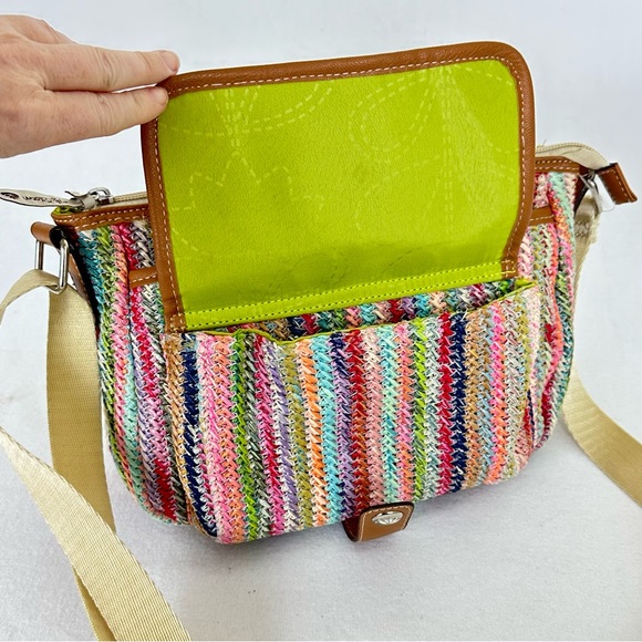 LILY BLOOM Party Favor Fun Colorful Straw Purse Shoulder Crossbody Handbag - Picture 13 of 16